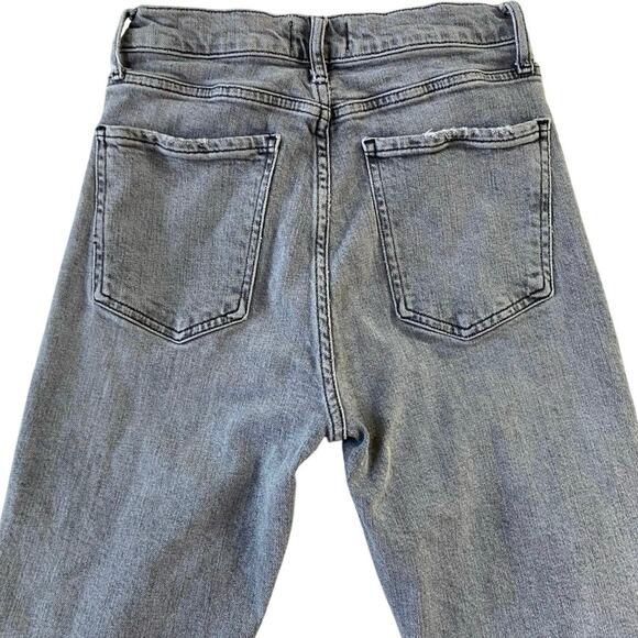 AGOLDE Nico High-Rise Skinny Jeans Washed Gray Black 25 Excellent Condition - Picture 10 of 15